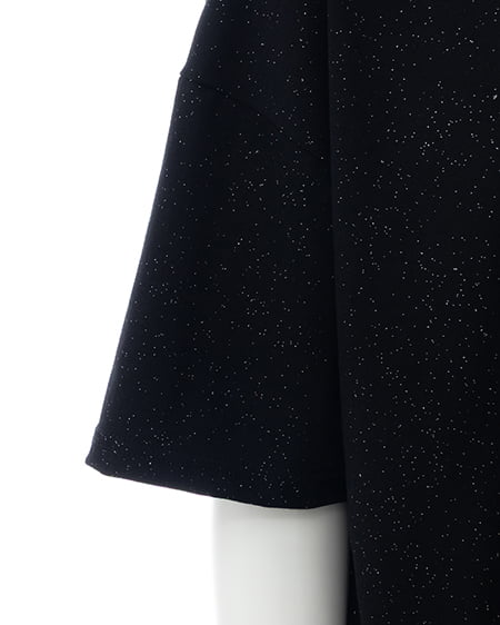 INGNI(イング) バックラインストーンロゴチュニックTシャツ クロ
