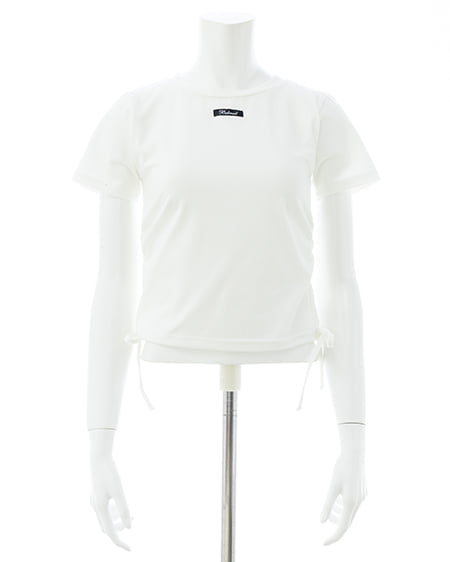 INGNI(イング) テープロゴラメTシャツ オフホワイト