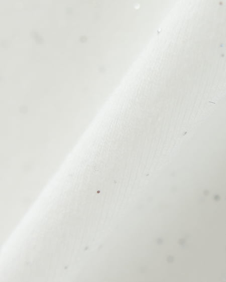 INGNI(イング) テープロゴラメTシャツ オフホワイト