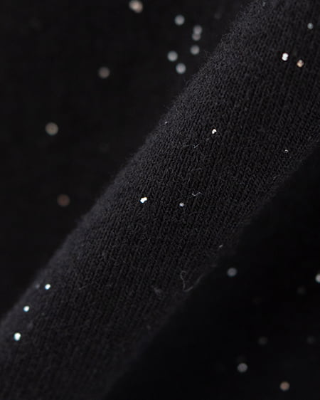 INGNI(イング) テープロゴラメTシャツ クロ