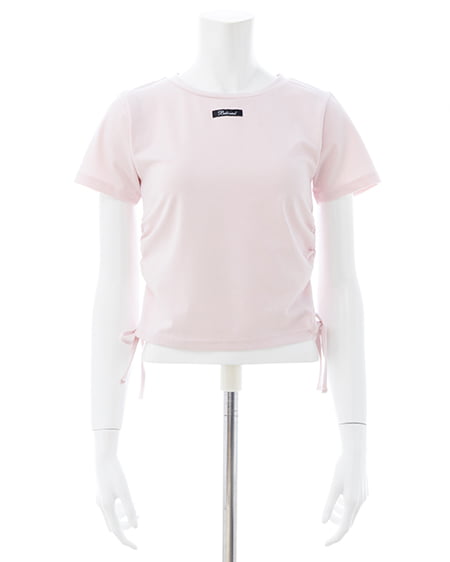 INGNI(イング) テープロゴラメTシャツ ライトピンク