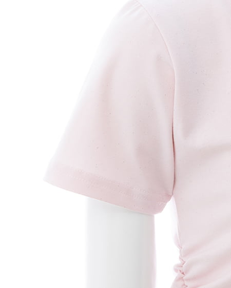 INGNI(イング) テープロゴラメTシャツ ライトピンク