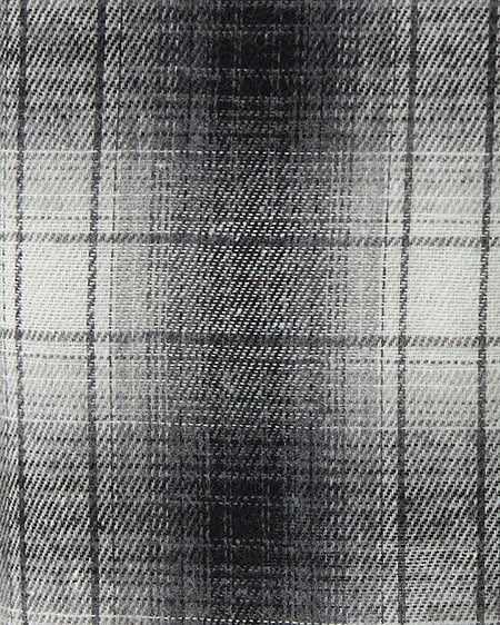 INGNI(イング) 2Wayオフショルチェック柄シャツ クロ/チェック