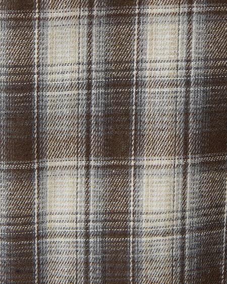 INGNI（イング） 2Wayオフショルチェック柄シャツ ﾌﾞﾗｳﾝ/ﾁｪｯｸ