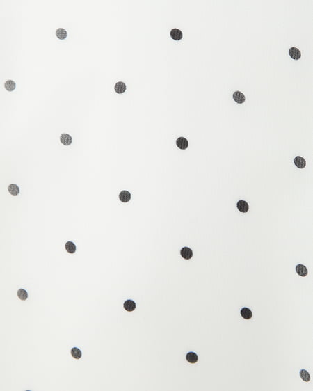 INGNI（イング） 2Wayリボンアソート柄肩あきフリルブラウス ｵﾌ/ﾄﾞｯﾄ