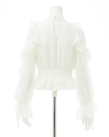 INGNI（イング） 2Wayリボン肩あきフリルブラウス ｵﾌﾎﾜｲﾄ