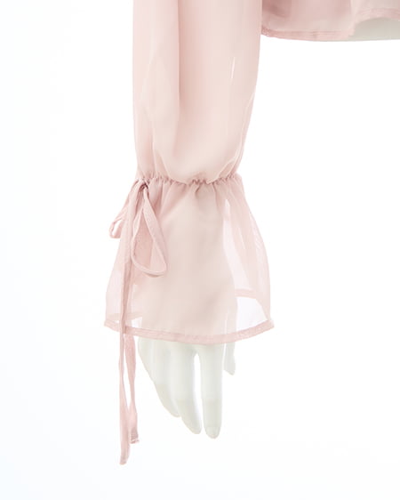 INGNI（イング） 2Wayリボン肩あきフリルブラウス ﾋﾟﾝｸﾍﾞｰｼﾞｭ