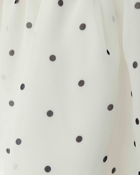 INGNI(イング) チュールオフショルブラウス オフ/ドット