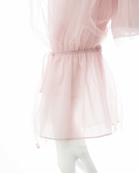 INGNI（イング） チュールオフショルブラウス ﾋﾟﾝｸ