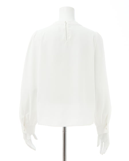 INGNI（イング） パールチェーン付トロミブラウス ｵﾌﾎﾜｲﾄ