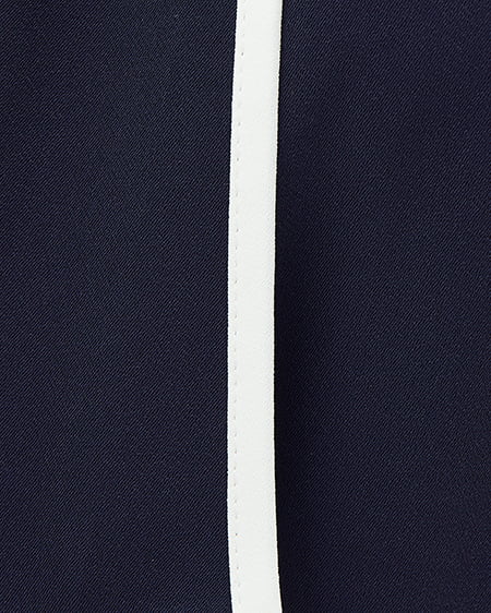 INGNI（イング） パールチェーン付トロミブラウス ｺﾝ/ｵﾌﾎﾜｲﾄ