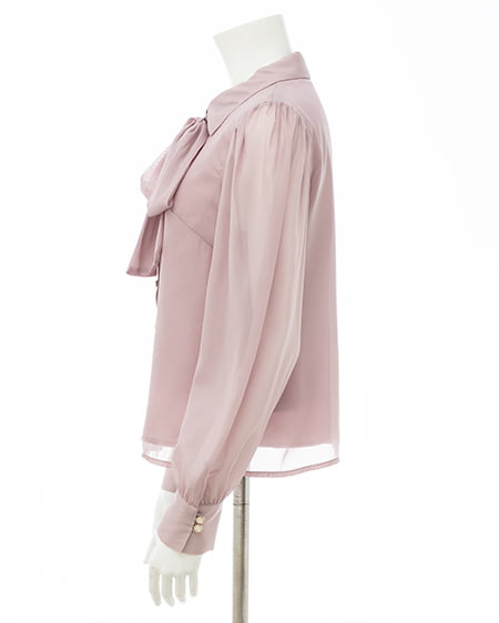 INGNI（イング） シアーボウタイブラウス ﾋﾟﾝｸ