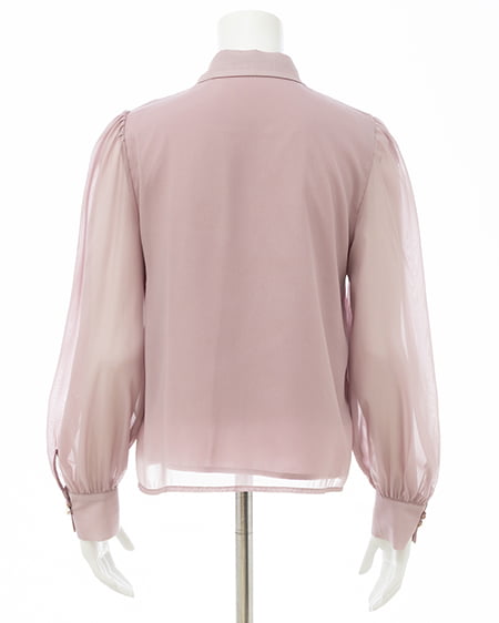 INGNI（イング） シアーボウタイブラウス ﾋﾟﾝｸ