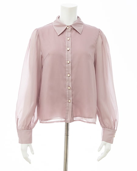 INGNI（イング） シアーボウタイブラウス ﾋﾟﾝｸ