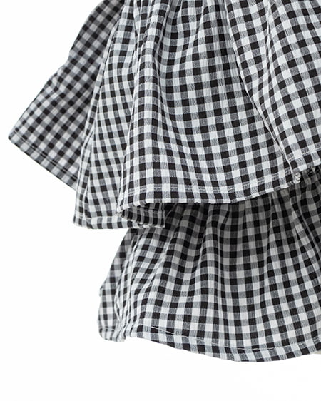 INGNI（イング） クロスフリルオフショルブラウス ｸﾛ/ｷﾞﾝｶﾞﾑ