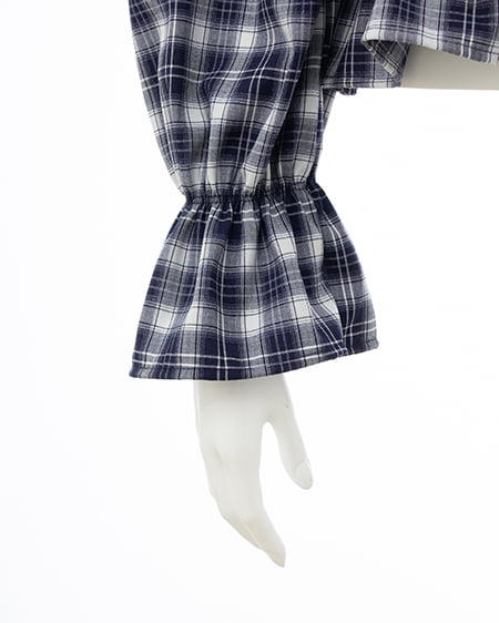 INGNI（イング） ビッグリボンチェック柄オフショルブラウス ｺﾝ/ﾁｪｯｸ