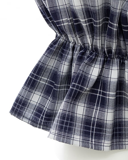 INGNI（イング） ビッグリボンチェック柄オフショルブラウス ｺﾝ/ﾁｪｯｸ