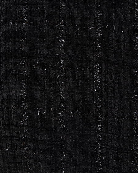 INGNI(イング) 金ボタンツイードノースリブラウス クロ/ツイード