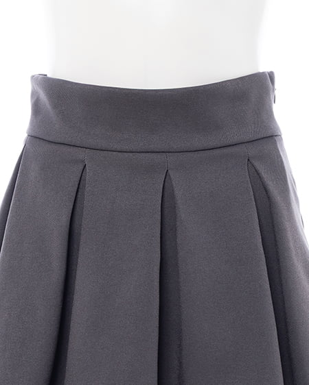 INGNI(イング) バックレースアップタックフレアスカート グレー