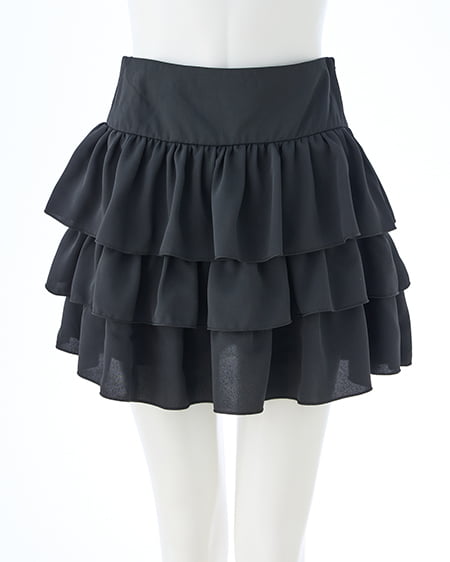 INGNI(イング) フリルミニスカパン クロ