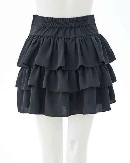 INGNI(イング) フリルミニスカパン クロ