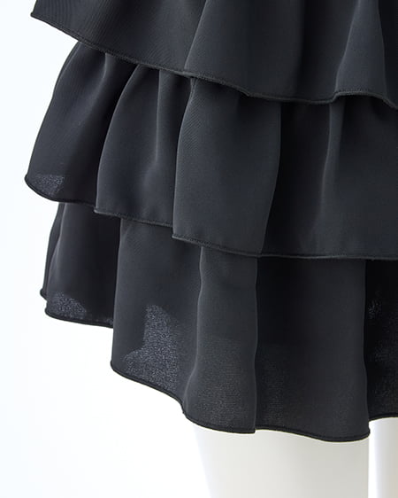 INGNI(イング) フリルミニスカパン クロ