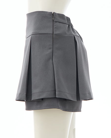 INGNI（イング） レイヤードボックスプリーツスカパン ｸﾞﾚｰ