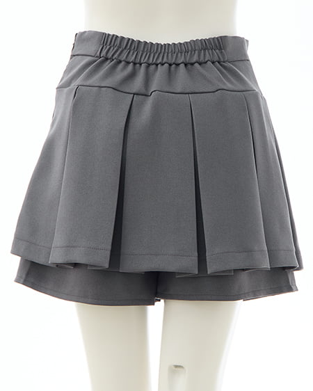 INGNI（イング） レイヤードボックスプリーツスカパン ｸﾞﾚｰ