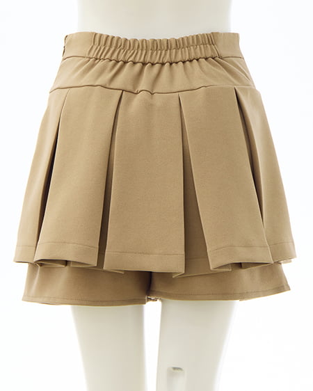 INGNI（イング） レイヤードボックスプリーツスカパン ﾍﾞｰｼﾞｭ