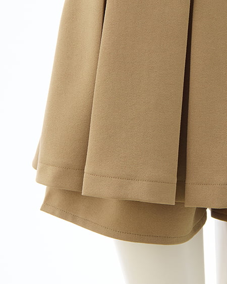 INGNI（イング） レイヤードボックスプリーツスカパン ﾍﾞｰｼﾞｭ