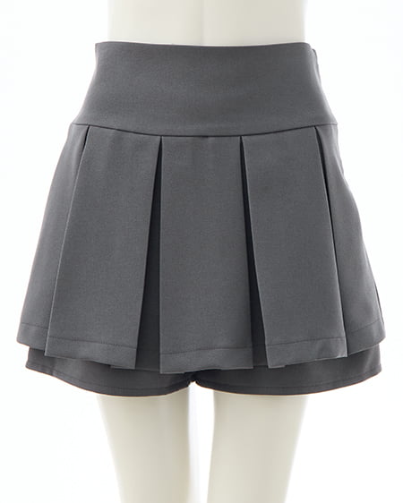 レイヤードボックスプリーツスカパン