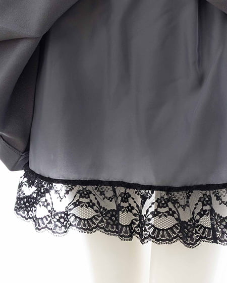 INGNI(イング) レースレイヤープリーツスカパン グレー