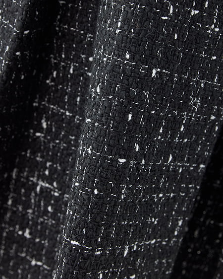 INGNI（イング） ツイードボックスプリーツスカパン(セットアップ対応) ｸﾛ/ﾂｲｰﾄﾞ