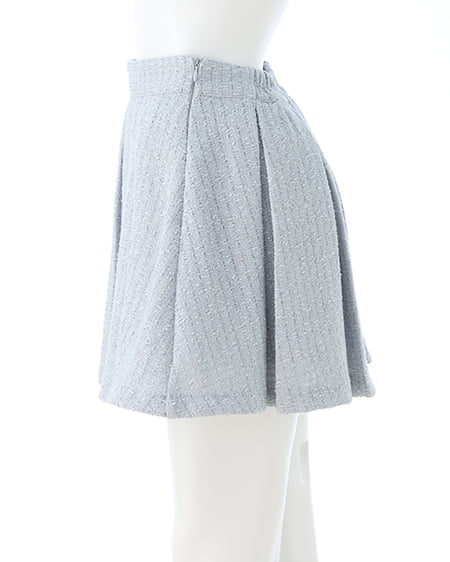 INGNI（イング） ツイードボックスプリーツスカパン(セットアップ対応) ｻｯｸｽ/ﾂｲｰﾄﾞ