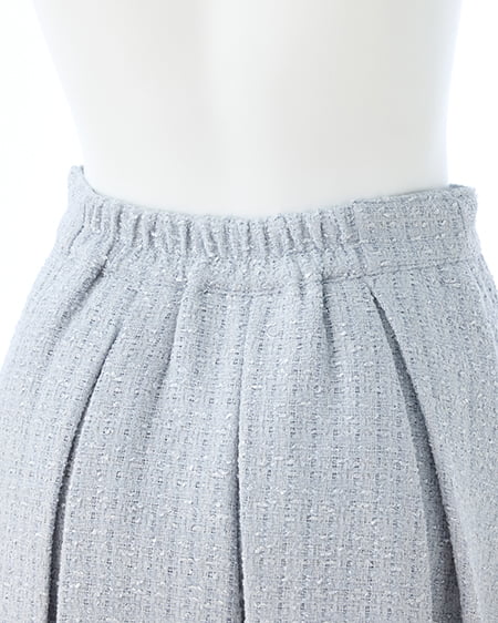 INGNI（イング） ツイードボックスプリーツスカパン(セットアップ対応) ｻｯｸｽ/ﾂｲｰﾄﾞ