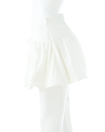 INGNI（イング） リボンバルーンミニスカパン ｵﾌﾎﾜｲﾄ