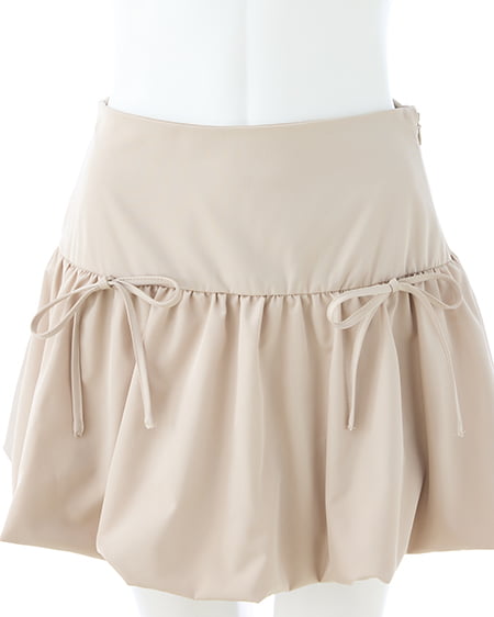 INGNI（イング） リボンバルーンミニスカパン ﾍﾞｰｼﾞｭ