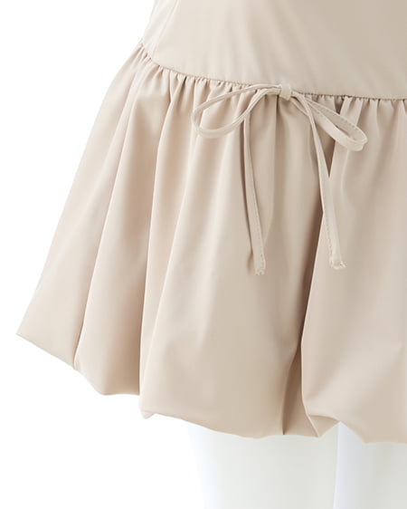 INGNI（イング） リボンバルーンミニスカパン ﾍﾞｰｼﾞｭ