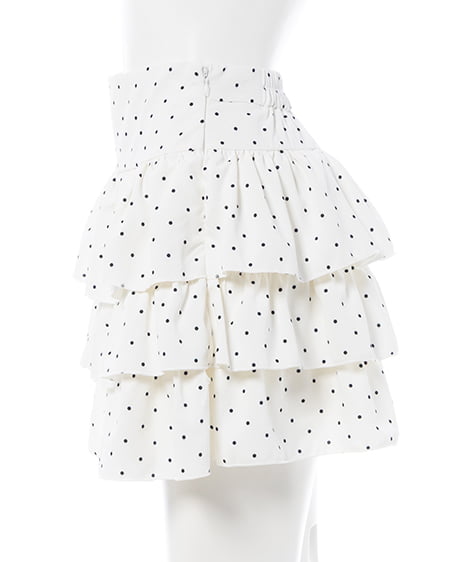 INGNI（イング） アソート柄フリルスカパン ｵﾌ/ﾄﾞｯﾄ