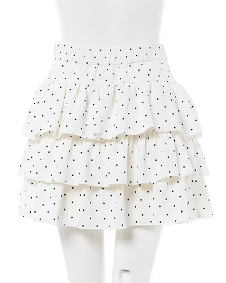 INGNI（イング） アソート柄フリルスカパン ｵﾌ/ﾄﾞｯﾄ