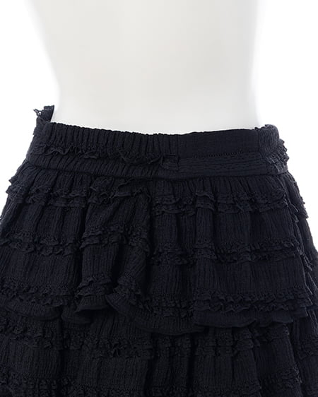 INGNI(イング) レースフリルスカパン クロ