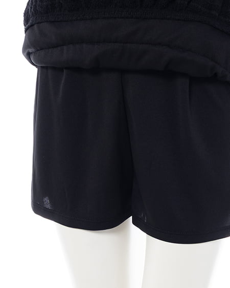 INGNI(イング) レースフリルスカパン クロ