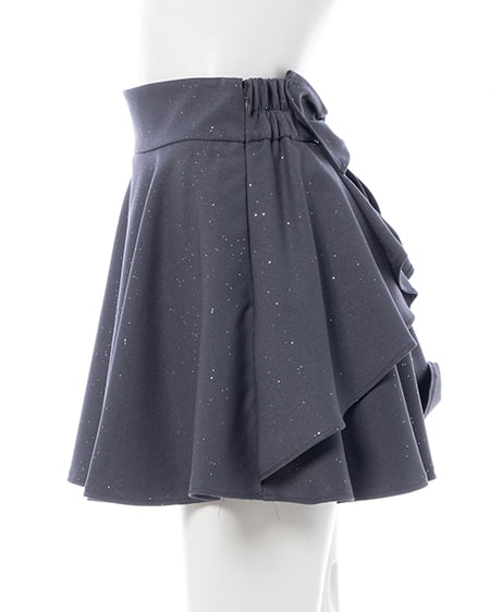 INGNI（イング） バックリボンラメフレアスカパン ｸﾞﾚｰ