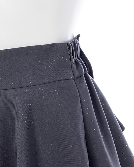 INGNI（イング） バックリボンラメフレアスカパン ｸﾞﾚｰ