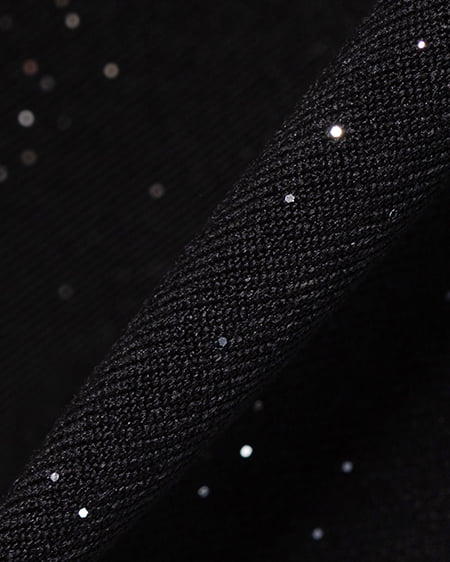 INGNI（イング） バックリボンラメフレアスカパン ｸﾛ