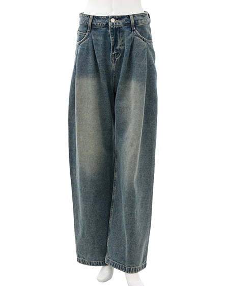 INGNI（イング） バレルレッグデニムパンツ ﾃﾞﾆﾑ/ﾌﾞﾙｰ