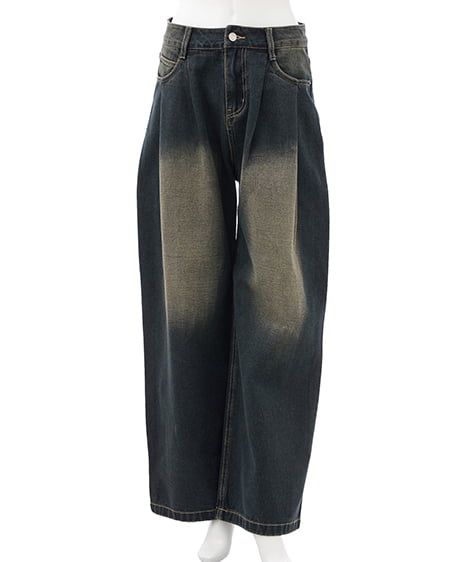 バレルレッグデニムパンツ