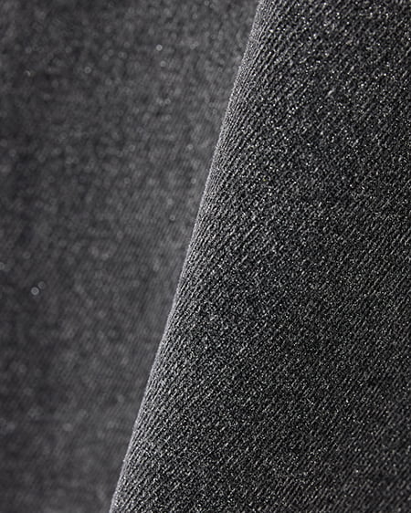 INGNI(イング) グリッターラメデニムワイドパンツ グレー