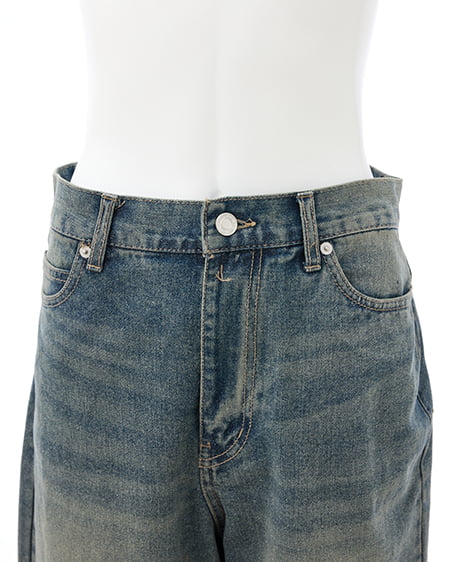 INGNI（イング） グリッターラメデニムワイドパンツ ﾃﾞﾆﾑ/ﾌﾞﾙｰ