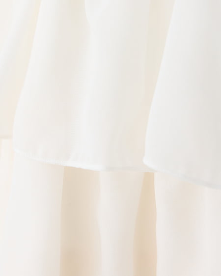 INGNI（イング） シアーフリルミニスカパン ｵﾌﾎﾜｲﾄ